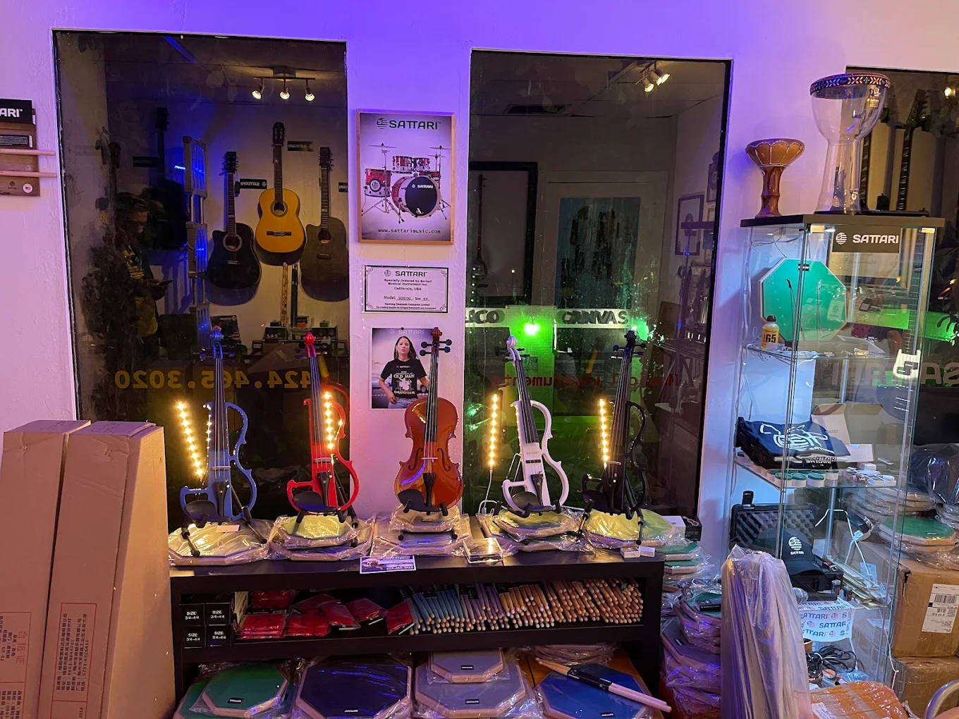 Violins, guitars and percussion on display at Sattari.